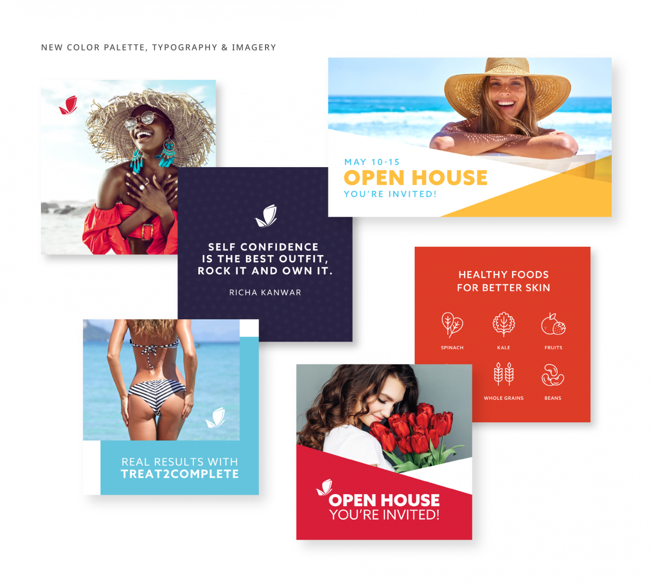 LightRx color palette, typography and imagery brand refresh