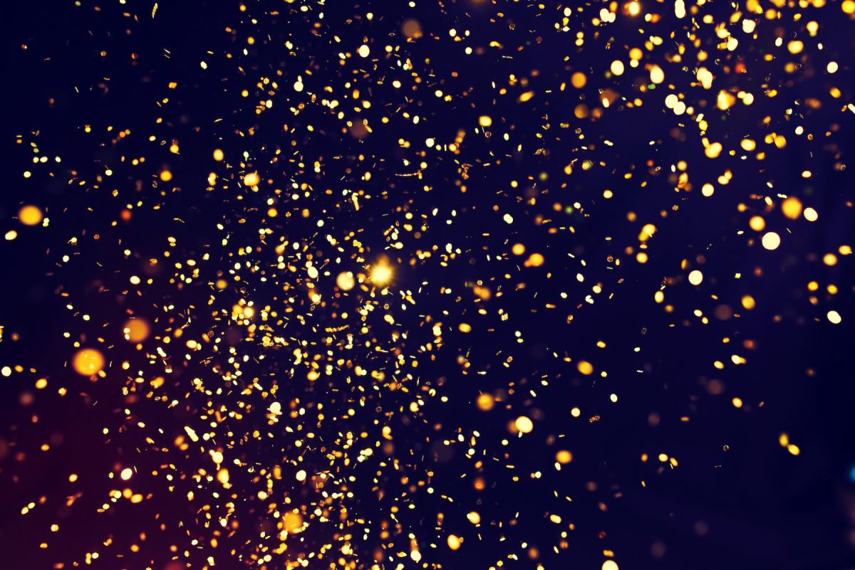 gold glitter